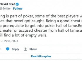 【APT扑克】高额桌常客David Peat：作弊是扑克游戏的一部分